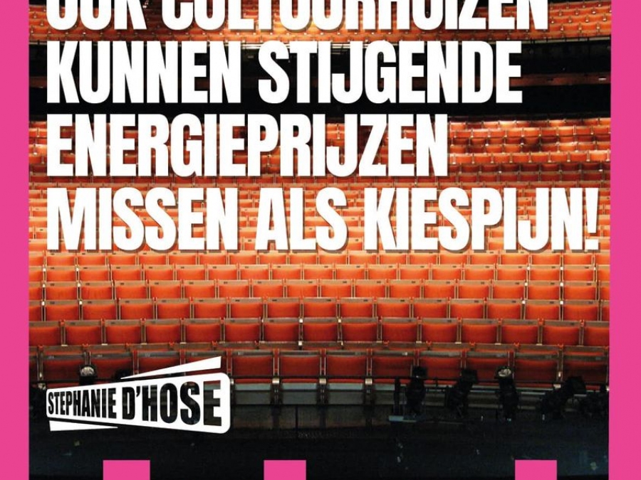 Ook cultuurhuizen kunnen stijgende energieprijzen missen als kiespijn Ook cultuurhuizen kunnen stijgende energieprijzen missen als kiespijn